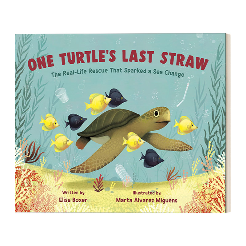 英文原版绘本 One Turtle's Last Straw 一只乌龟的救命稻草 儿童精装绘本 名家Marta álvarez Miguéns 英文版 进口英语原版书籍