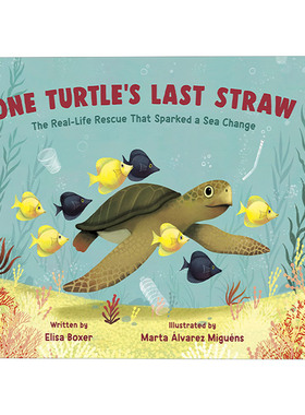 英文原版绘本 One Turtle's Last Straw 一只乌龟的救命稻草 儿童精装绘本 名家Marta álvarez Miguéns 英文版 进口英语原版书籍