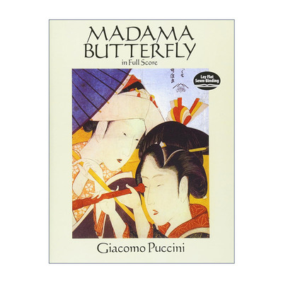 英文原版 Madama Butterfly in Full Score 贾科莫·普契尼歌剧蝴蝶夫人全谱 Giacomo Puccini 英文版 进口英语原版书籍