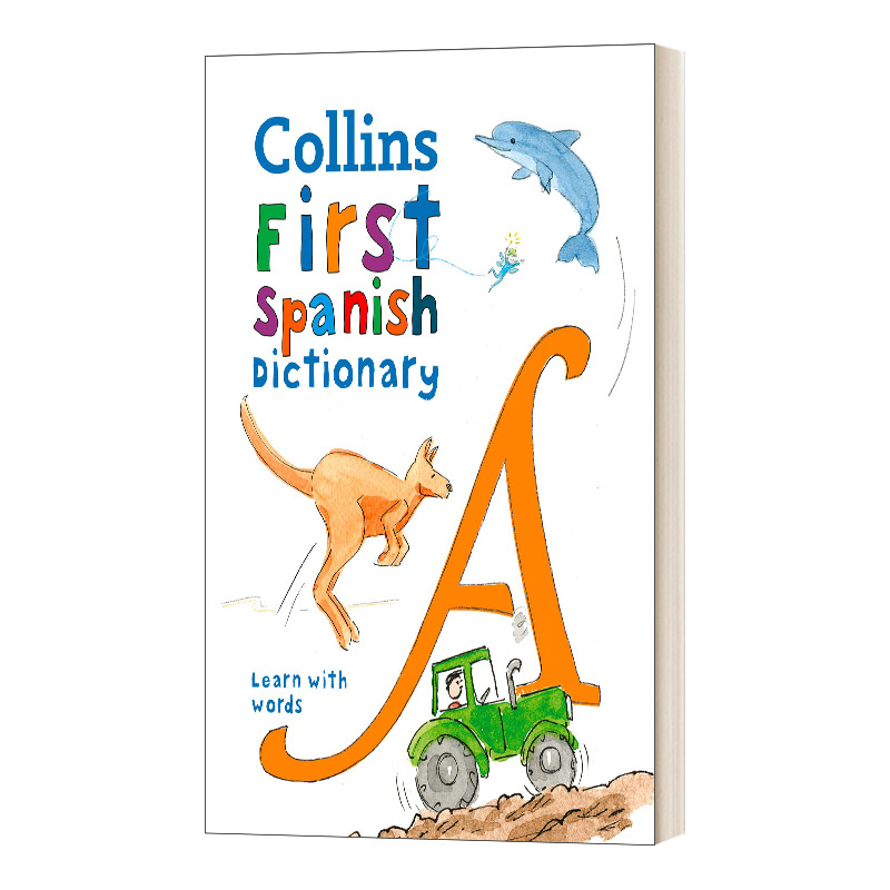 英文原版 Collins First Spanish Dictionary 500 first words 我的第一本西班牙语词典 5岁+ 英文版 进口英语原版书籍