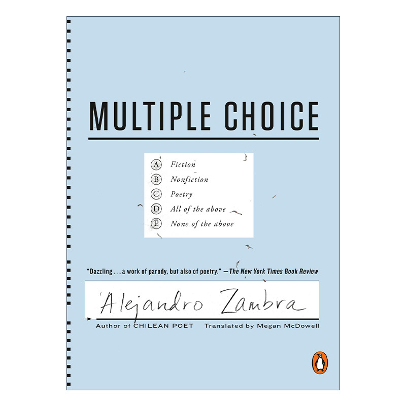 英文原版小说 Multiple Choice 多项选择 Alejandro Zambra 英文版 进口英语原版书籍