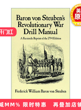 英文原版 Baron Von Steuben's Revolutionary War Drill Manual 革命战争训练手册 1794年版复印版 英文版 进口英语原版书籍
