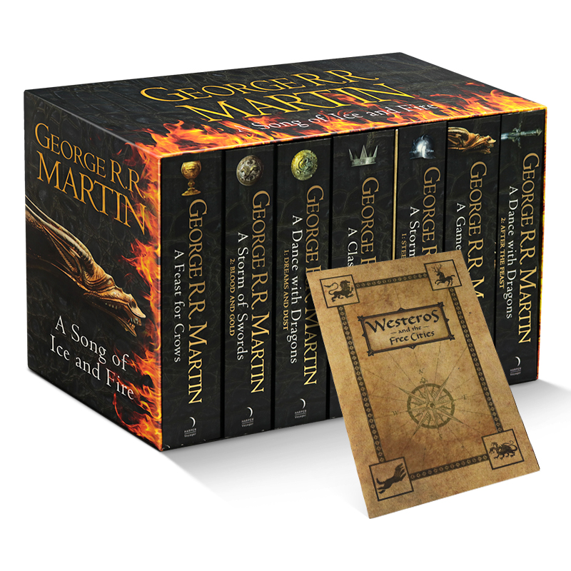 送地图 7本盒装奇幻小说 热播美剧