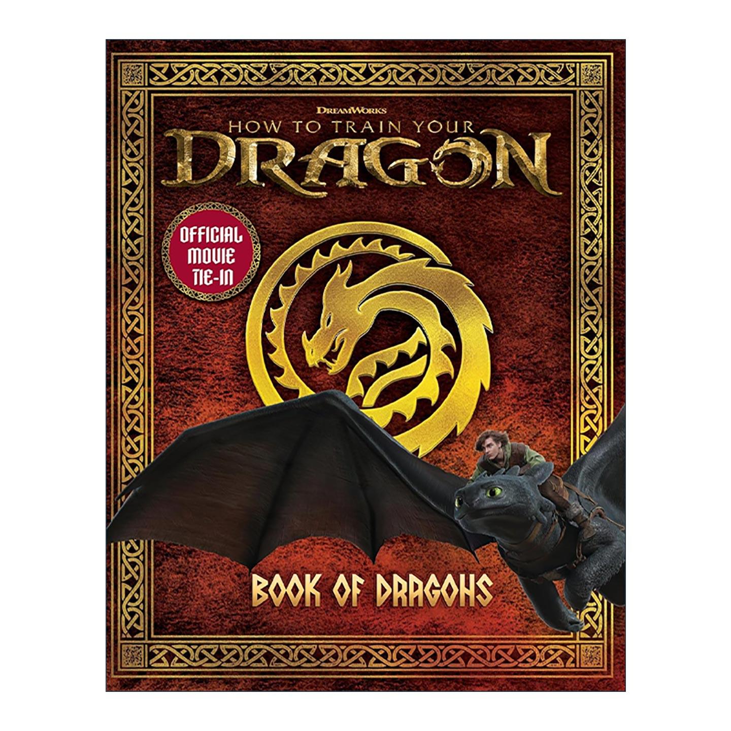 英文原版 DreamWorks' How To Train Your Dragon Book of Dragons 梦工厂驯龙高手真人电影 龙之书 电影封面 青少年动作冒险