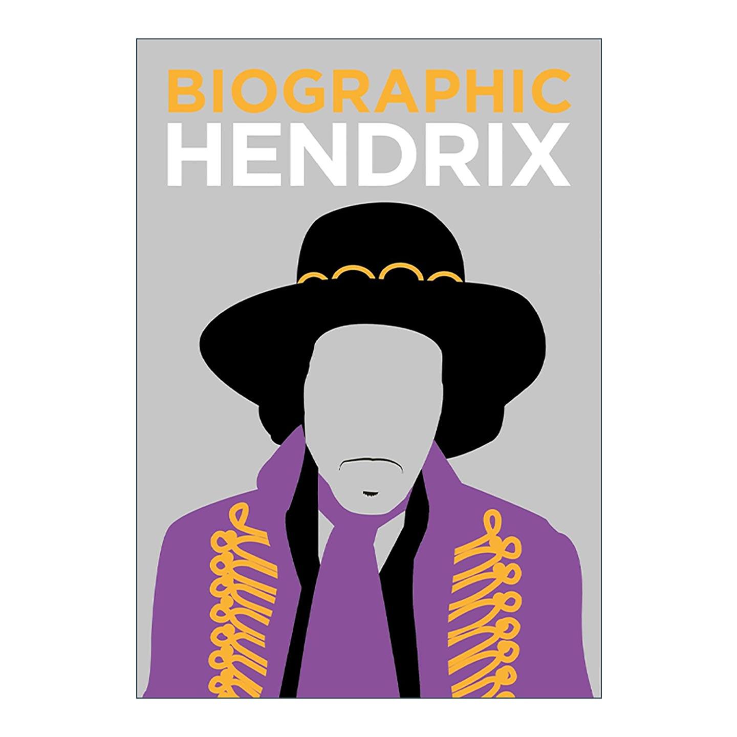 英文原版 Biographic Hendrix 吉米·亨德里克斯 美国吉他手歌手 信息图表式精装名人传记 英文版 进口英语原版书籍