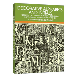 and Initials 装 英文原版 英文版 Alphabets 饰字母指南 饰字母和首字母 Decorative