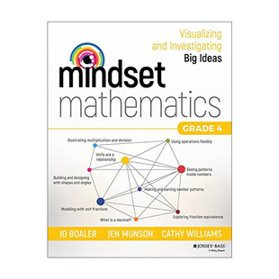 英文原版 Mindset Mathematics Grade 4 思维数学 可视化和研究大观念 四年级 斯坦福大学教授Jo Boaler 英文版 进口英语原版书籍