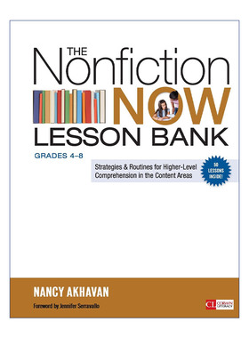 英文原版 The Nonfiction Now Lesson Bank  Grades 4-8 非虚构性文本教学指南 4-8年级阶段 知识性文本教学范例 英文版 进口书籍
