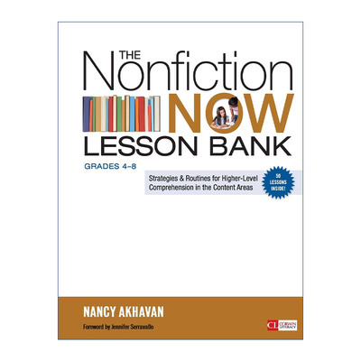 英文原版 The Nonfiction Now Lesson Bank  Grades 4-8 非虚构性文本教学指南 4-8年级阶段 知识性文本教学范例 英文版 进口书籍