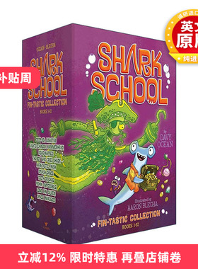 英文原版 Shark School Fin-tastic Collection Books 1-10 鲨鱼学校1-10册盒装 英文版 进口英语原版书籍