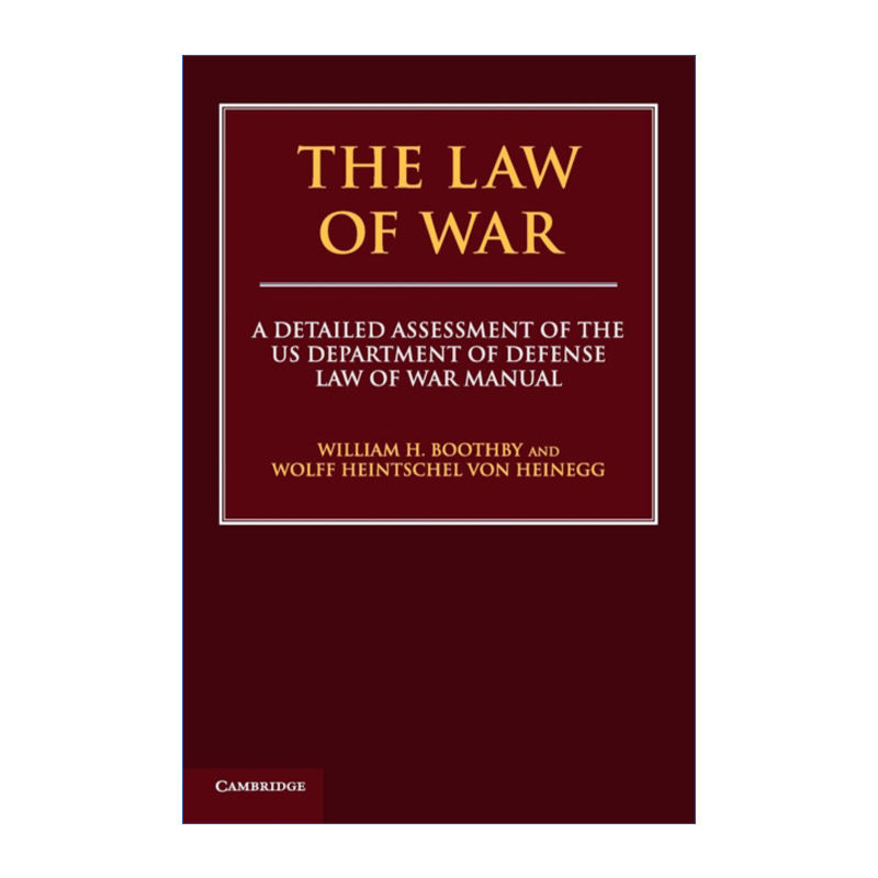 英文原版 The Law of War 战争法 美国国防部战争法手册评析 威廉?布思比 英文版 进口英语原版书籍