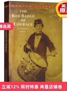 正版 红色勇气徽章 英文原版 The Red Badge of Courage 英文版军事纪实文学小说 进口英语书籍