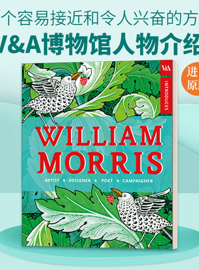 英文原版 V&A Introduces William Morris 威廉·莫里斯 英国艺术家 V&A博物馆人物介绍 英文版 进口英语原版书籍
