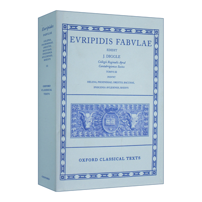 英文原版 Euripides Fabulae Vol. III 欧里庇得斯神话第三卷 精装 英文版 进口英语原版书籍