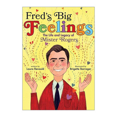 英文原版绘本 Fred's Big Feelings 弗雷德罗杰斯的生活 精装绘本 传记 英文版 进口英语原版书籍