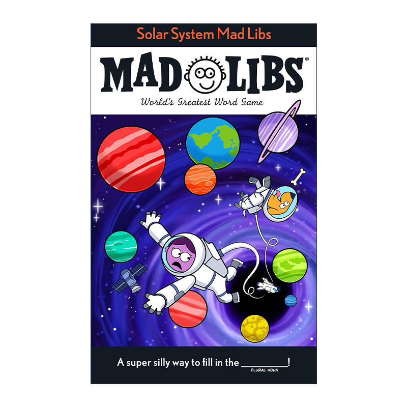 英文原版 Solar System Mad Libs 太阳系 疯狂填词游戏 英文版 进口英语原版书籍