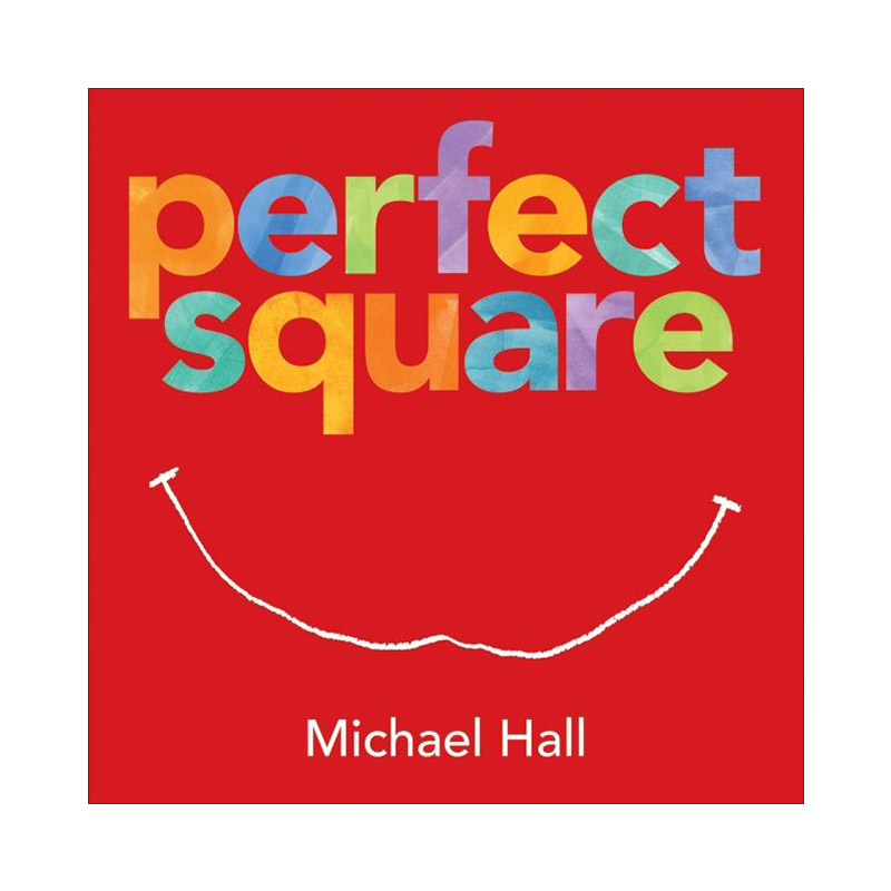 英文原版绘本 Perfect Square 完美正方形 精装绘本 形状认知 Michael Hall 英文版 进口英语原版书籍
