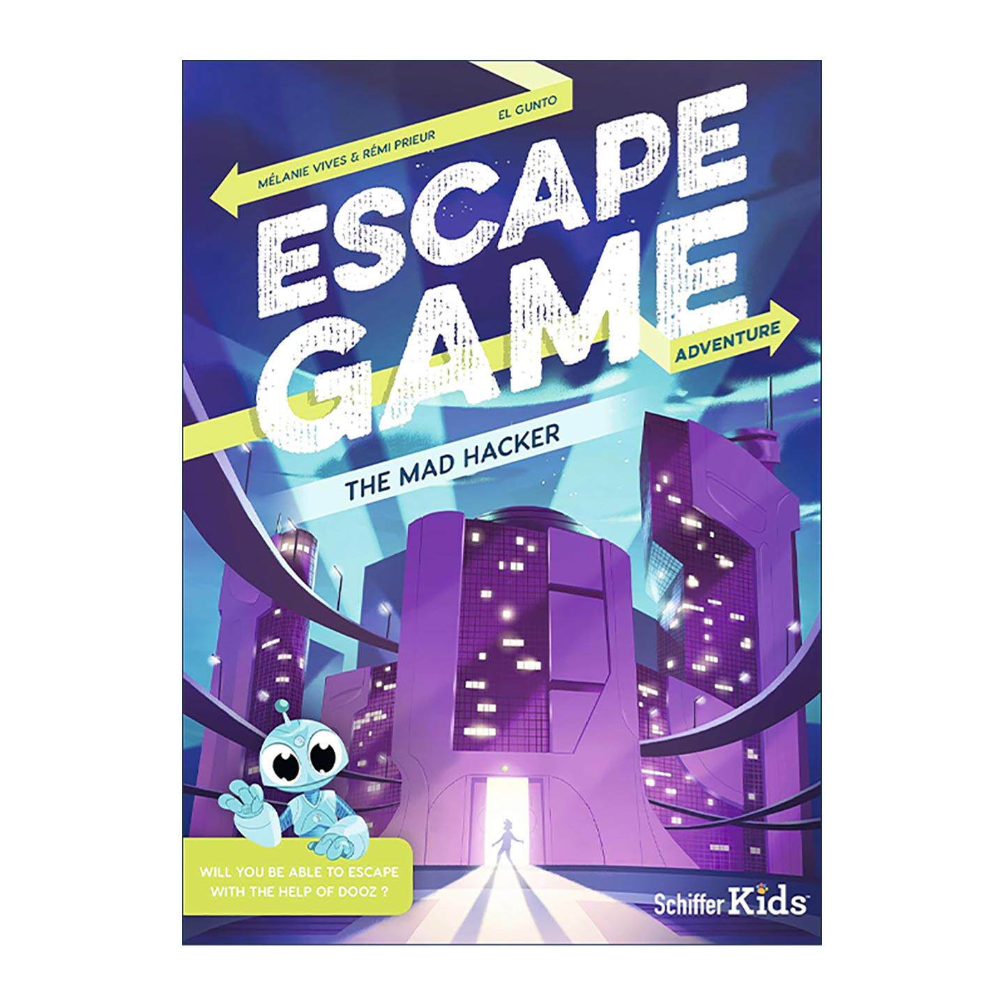 英文原版 Escape Game Adventure The Mad Hacker 逃脱游戏冒险之旅 疯狂黑客 儿童益智游戏活动书 英文版 进口英语原版书籍