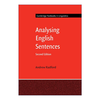 英文原版 Analysing English Sentences 英语句法分析 安德鲁·瑞德福特 剑桥语言学文本系列 英文版 进口英语原版书籍