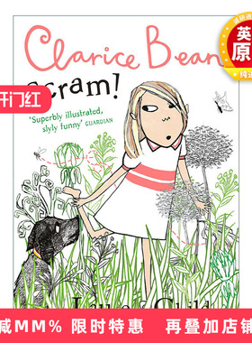 英文原版 Clarice Bean — Scram! 小豆芽成长系列 吓人的狗 儿童幽默成长章节小说 英文版 进口英语原版书籍