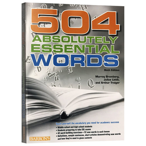 504个英语基础词汇 504 Absolutely Essential Words 英文原版书籍 英文版进口英语工具书 可搭单词的力量 Word Power Made Easy