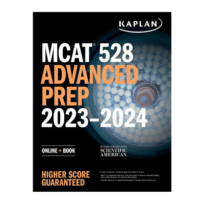 英文原版 MCAT 528 Advanced Prep 2023-2024 卡普兰美国医学研究生院入学考试满分备考 英文版 进口英语原版书籍