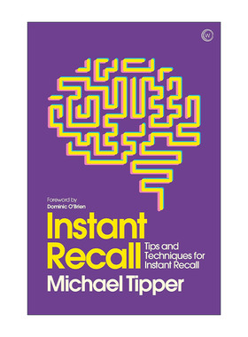 英文原版 Instant Recall 即时记忆 快速记忆训练法 Michael Tipper 英文版 进口英语原版书籍