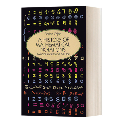 英文原版 A History of Mathematical Notations  数学符号史 英文版 进口英语原版书籍