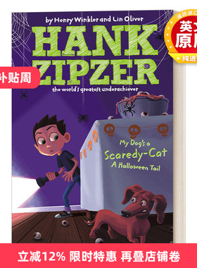英文原版 Hank Zipzer 10 汉克历险记10 我的狗狗是个胆小鬼 青少年幽默搞笑校园成长章节小说 英文版 进口英语原版书籍