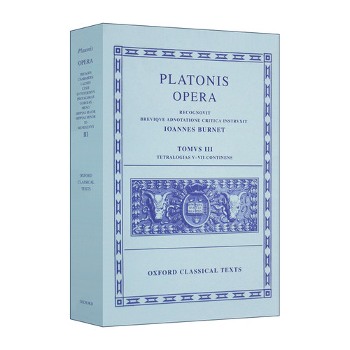 英文原版 Plato Opera Vol III 柏拉图歌剧 第三卷 第2修订版 英语希腊语双语 Opera Volume III Theages Charmides 进口英语书籍