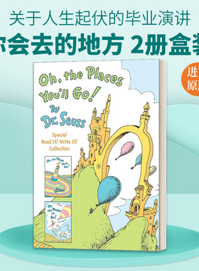 英文原版 Oh, the Places You'll Go! The Read It! Write It! 你会去的地方 苏斯博士经典绘本活动书 2册套装 进口英语原版书籍