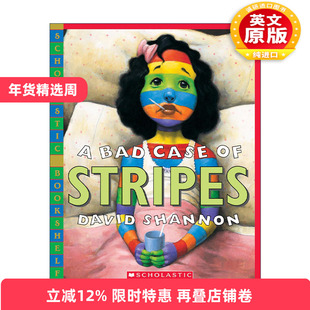 英文原版 A Bad Case of Stripes 糟糕 身上长条纹了 大卫不可以作家 大卫香农 儿童绘本 英文版 进口英语原版书籍