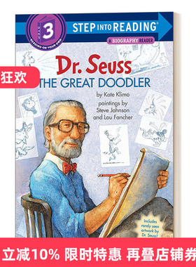 英文原版 Step into Reading 3 Dr. Seuss the Great Doodler 伟大的涂鸦 英文版 进口英语原版书籍