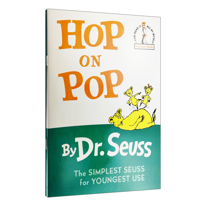 英文原版 Hop on Pop 在爸爸身上跳来跳去 平装带CD Dr.Seuss 苏斯博士 廖彩杏有声书单 儿童绘本 英文版 进口英语原版书籍