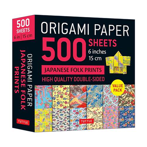 英文原版 Origami Paper 500 sheets Japanese Folk Prints 6