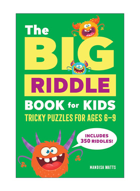 英文原版 The Big Riddle Book for Kids 儿童谜语大书 双关语 脑静急转弯 数学逻辑难题 益智游戏 英文版 进口英语原版书籍
