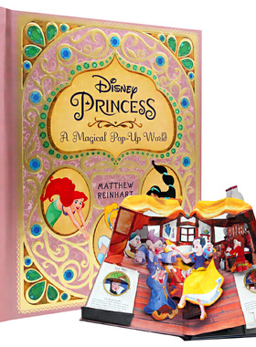 英文原版 精装 迪士尼公主魔法立体书：一个神奇的立体世界Disney Princess：A Magical Pop-Up World迪斯尼 进口英语童书绘本