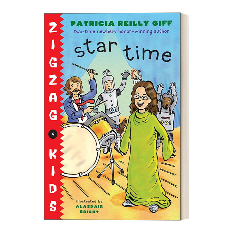 英文原版 Star Time Zigzag Kids 04 锯齿孩子系列4 儿童章节桥梁故事书 纽伯瑞奖得主Patricia Reilly Giff 英文版 进口英语书籍