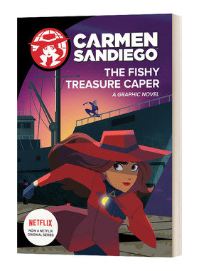 英文原版 The Fishy Treasure Caper Graphic Novel 神偷卡门1 电影漫画故事图画书 Netflex剧 英文版 进口英语原版书籍
