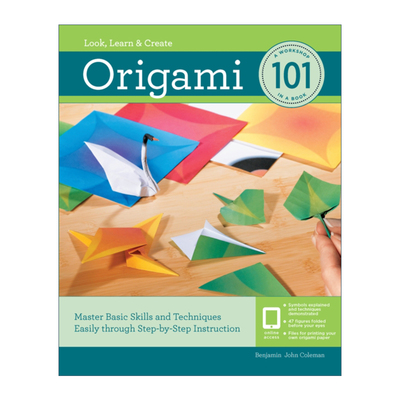 英文原版 Origami 101 Master Basic Skills and Techniques Easily Through Step-by-Step Instruction折纸工艺指南 进口英语书籍