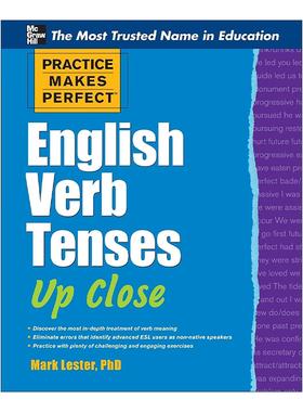英文原版 Practice Makes Perfect English Verb Tenses 孰能生巧 英语动词时态 英文版 进口英语原版书籍