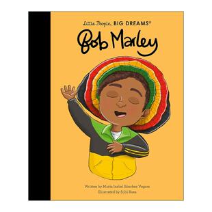 小人物大梦想儿童精装 Little Bob 英文原版 绘本 进口英语原版 Big 英文版 People 书籍 Dreams 雷鬼乐鼻祖鲍勃·马利 Marley