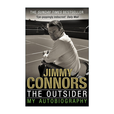 英文原版 The Outsider My Autobiography 吉米·康纳斯自传 美国前职业网球运动员 英文版 进口英语原版书籍
