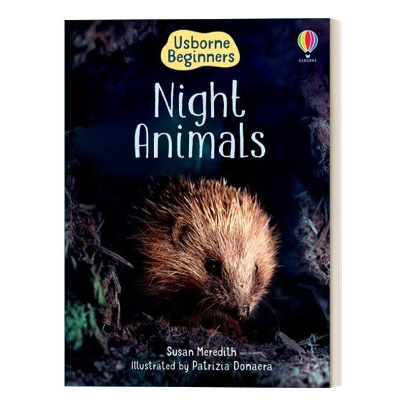 英文原版 night animals 尤斯伯恩 初学者科普 夜间动物 精装 英文版