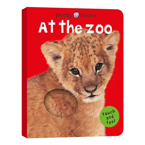 英文原版绘本 Bright Baby Touch & Feel at the Zoo 纸板书 英文版 进口英语原版书籍
