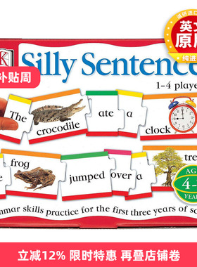 DK游戏：愚蠢的句子书 英文原版 DK Games: Silly Sentences 亲子学习英文语法句子游戏卡片 英文版 进口英语书籍儿童全英语书