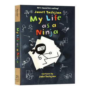 Ninja英文原版 12岁进口正版 Life 儿童卡通章节桥梁小说英语漫画笑话故事书小学生趣味课外阅读书籍9 小屁孩成长记平装