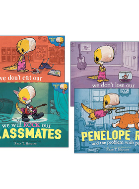 英文原版 Penelope Rex 小恐龙雷克斯系列4册 儿童精装绘本 Ryan T. Higgins 英文版 进口英语原版书籍