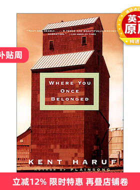 英文原版 Where You Once Belonged Vintage Contemporaries 你曾经属于哪里 晚风如诉作者Kent Haruf 肯特·哈鲁夫 进口英语书籍