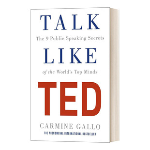 世界优秀人物 Talk 演讲 英文原版 9个公开演讲秘诀 英文版 TED 卡迈恩加洛 Like 进口英语书 像TED一样演讲 成功励志书籍 力量